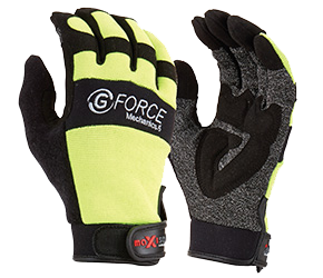 MAXISAFE GLOVES G-FORCE MECHANICS CUT-5 MED 